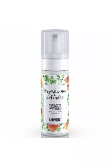 Anwen Szampon w piance do suchej i wra�liwej sk�ry g�owy Brzoskwinia & Kolendra 170 ml