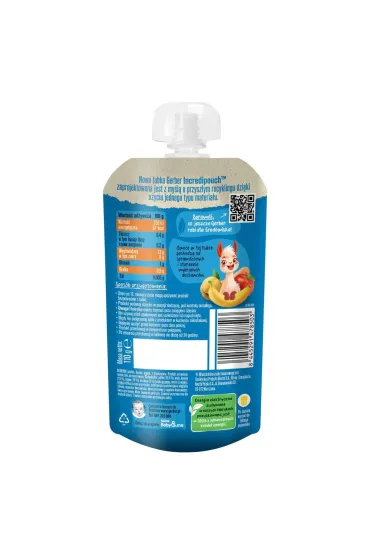 Gerber Junior Yellow Fruits Deserek jab�ko banan pigwa z biszkoptem powy�ej 1+ roku 110 g