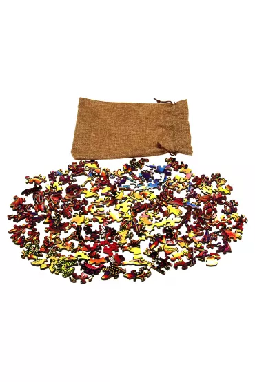 Puzzle drewniane kolorowe - Berne�ski pies pasterski Eureka 3D