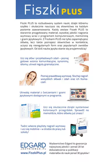 Fiszki plus. Angielski w pracy. Poziom A2-B1 - Sylwia Wa�niewska, Agata  Bal