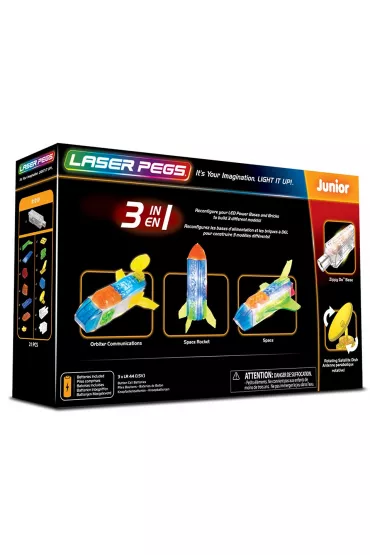 Klocki. Laser Pegs. Space 3 w 1