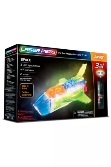 Klocki. Laser Pegs. Space 3 w 1