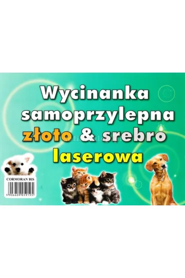 Zeszyt papier�w kolorowych Cormoran A4 z�oto-srebrny laserowy