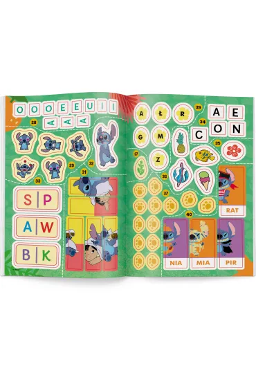 Disney uczy. Stich. �wiczenia z naklejkami. Litery
