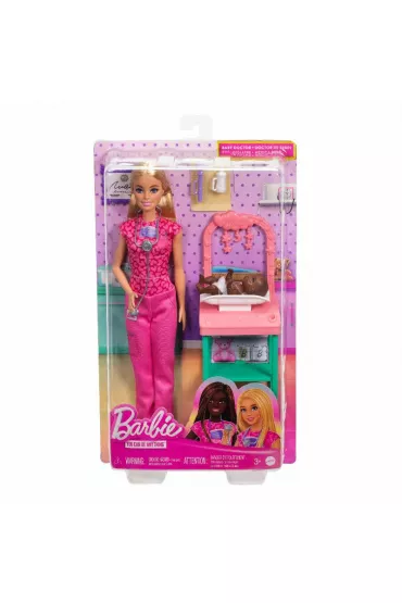 Barbie Kariera. Lalka Lekarz Pediatra Mattel