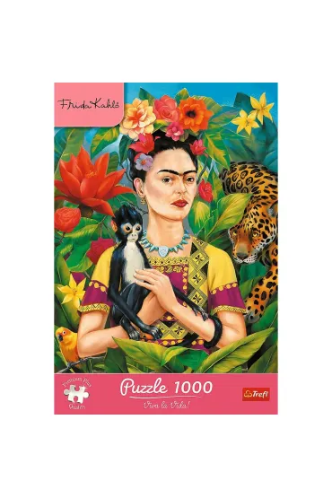 Puzzle 1000 el. Frida Kahlo: Portret w d�ungli Trefl