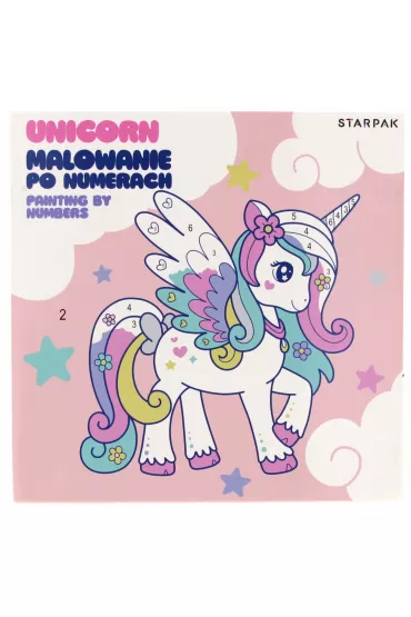 Malowanie po numerach - Unicorn 20x20cm Starpak