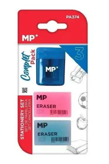 Mp Main Paper Zestaw 2 gumek �cieranych + temper�wka