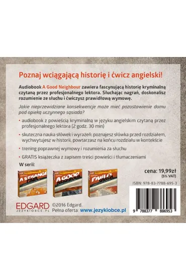 Angielski w samochodzie krymina� AUDIOBOOK A Good Neighbour CD - Andy Edwins, Christopher Stewart Wallace, Kevin Hadley