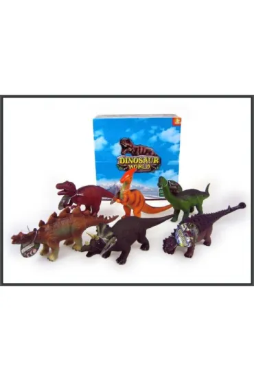 PROMO Dinozaur z d�wi�kiem 6 wzor�w 29-35cm. p6 HIPO cena za 1 sztuk�