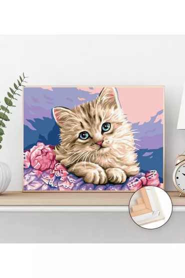 Twoje Hobby Malowanie po numerach - Niebieskooki kotek 40x50cm