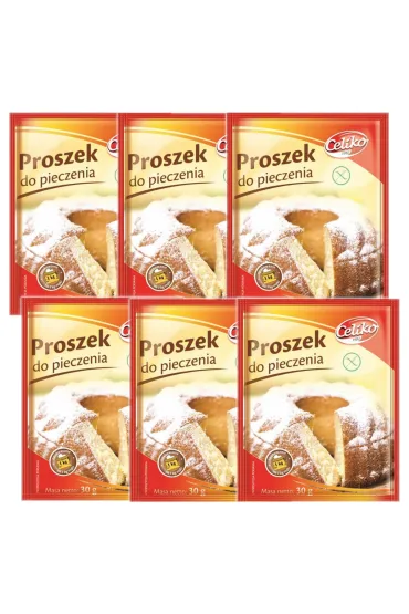 Celiko Proszek do pieczenia bezglutenowy Zestaw 6 x 30 g