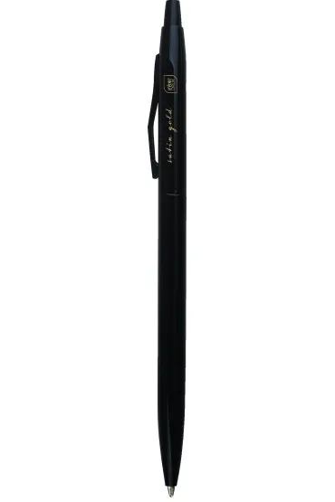 Interdruk D�ugopis metalowy slim Satin Gold niebieski