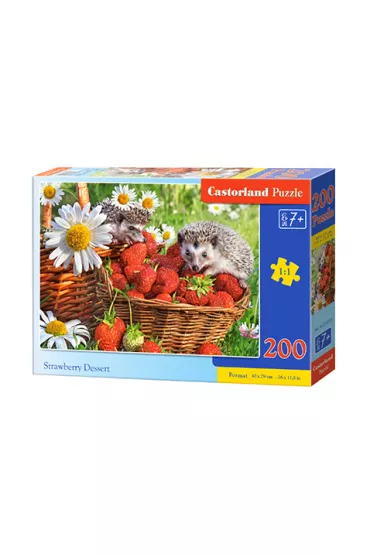 Puzzle 200 el. Deser struskawkowy Castorland