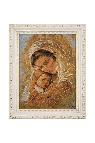 Obraz Haftowany Matka Bo�a z dzieci�tkiem 22x27,5