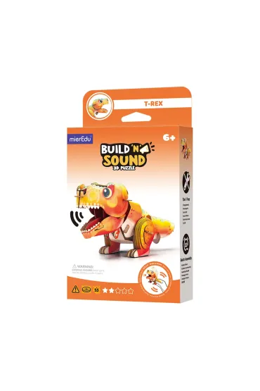 Puzzle 3D Buduj i s�uchaj Tyranozaur Rex mierEdu