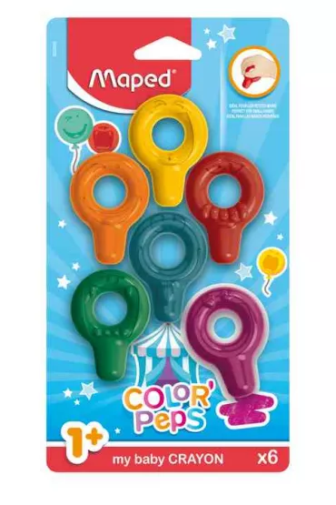 Maped Kredki Baby Color`Peps 6 kolor�w 6 szt.