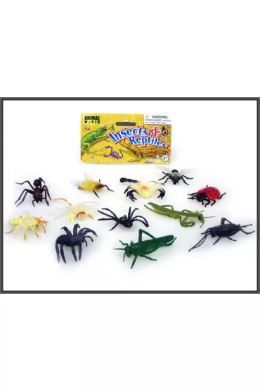 Insekty owady 12szt