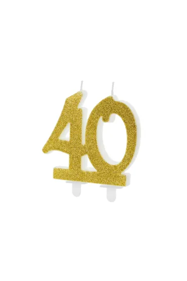 PartyDeco �wieczka urodzinowa 40 7.5cm
