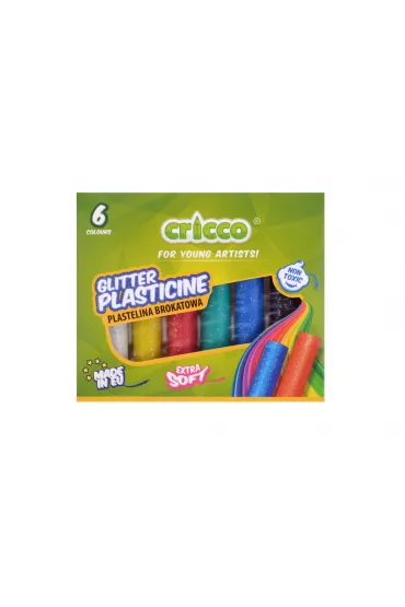 Cricco Plastelina brokatowa 6 szt.