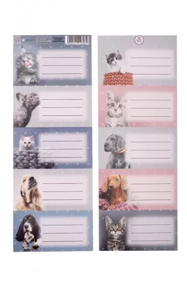 Beniamin Naklejki na zeszyty pasek The Sweet Pets