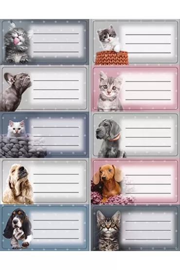 Beniamin Naklejki na zeszyty pasek The Sweet Pets