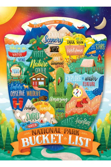Puzzle 500 el. Rzeczy do zrobienia na �wie�ym powietrzu Cobble Hill - Zirkus Design LLC