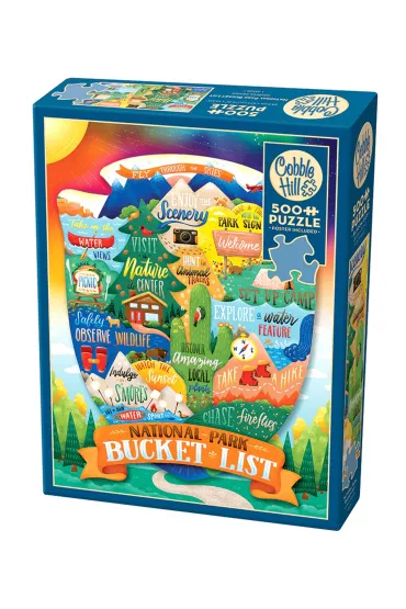 Puzzle 500 el. Rzeczy do zrobienia na �wie�ym powietrzu Cobble Hill - Zirkus Design LLC