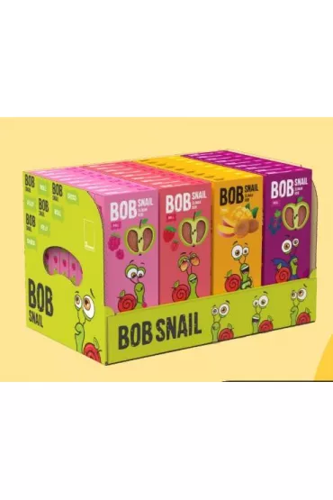 Bob Snail Mix przeksek owocowych (jabko-malina, jabko-truskawka, jabko-czarna porzeczka, mango) 36 x 30 g