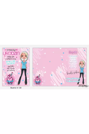 Stamp Karnet Bueno B6 + koperta wz�r nr 18 Urodziny