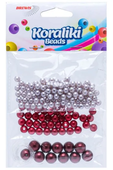 Koraliki do nawlekania 3 kolory 36g Brewis