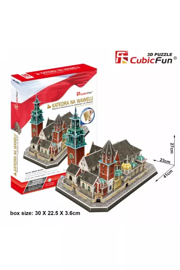 Puzzle 3D 101 el. Katedra na Wawelu. Zestaw XL Cubic Fun