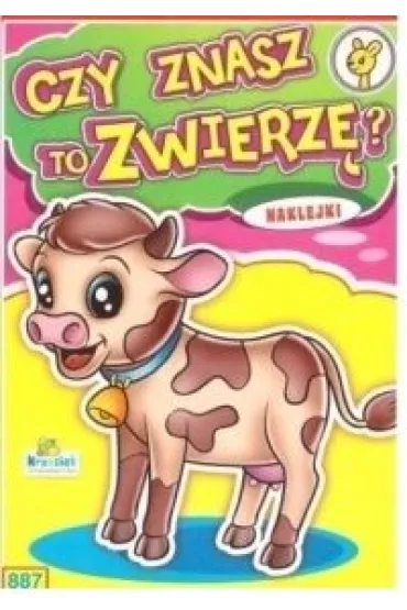 Kolorowanka z naklejkami. Czy znasz to zwierz�? Cielaczek