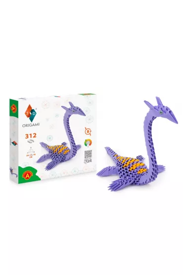 Origami 3D. Plezjozaur Alexander