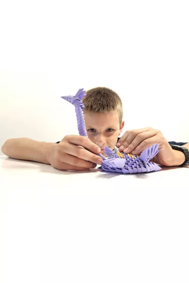 Origami 3D. Plezjozaur Alexander