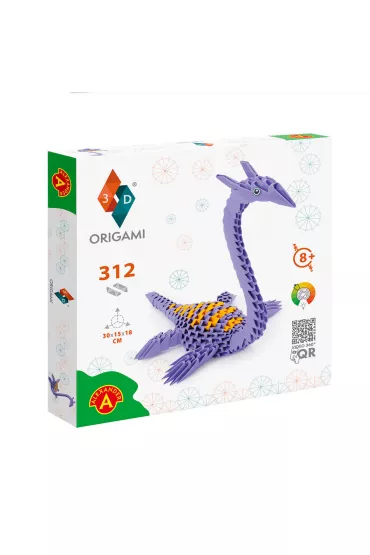 Origami 3D. Plezjozaur Alexander