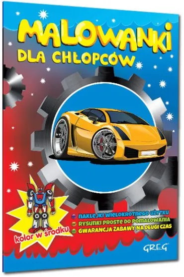 Malowanki z kolorowym wzorem dla ch�opc�w - Alicja Karczmarska-Strzebo�ska