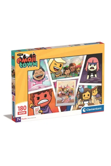 Puzzle 180 el. SuperColor. Emojii Town Clementoni