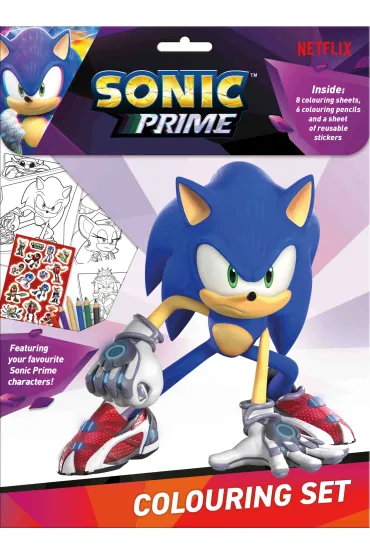 Sonic the Hedgehog Zestaw do kolorowania z naklejkami Sonic SN00014