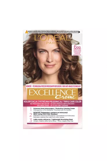 LOreal Paris Excellence Creme farba do w�os�w 6.0 Naturalny Ciemny Blond