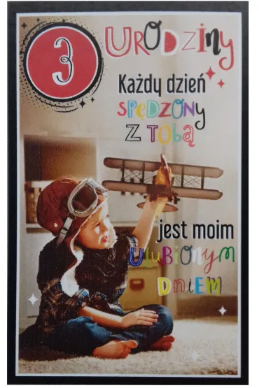 AbCard Kartka okoliczno�ciowa Urodziny 3 ch�opiec