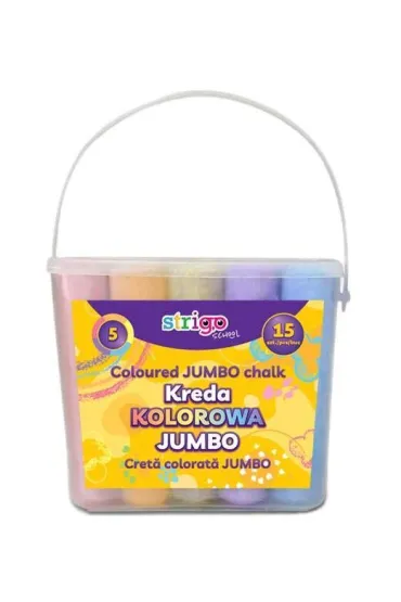 Pukka Pad Kreda chodnikowa Jumbo kolorowa 15 szt.