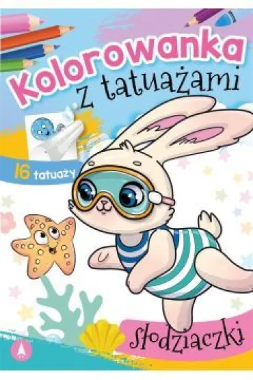 S�odziaczki. Kolorowanka z tatua�ami