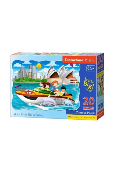 Puzzle maxi 20 el. Wycieczka motor�wk� do Sydney C-02375 Castorland