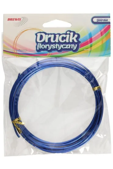 Brewis Druciki florystyczne niebieskie 3m x 2 mm