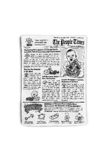 Zabawka sensoryczna Gazeta dla dzieci Brain Builders