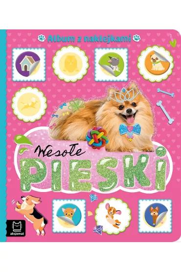 Weso�e pieski. Album z naklejkami