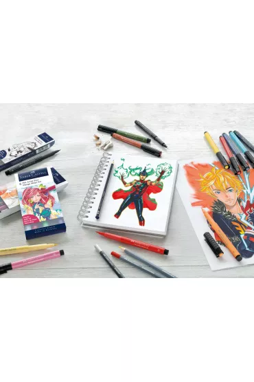 Faber-Castell Pitt artist pen manga etui shojo 6 szt.
