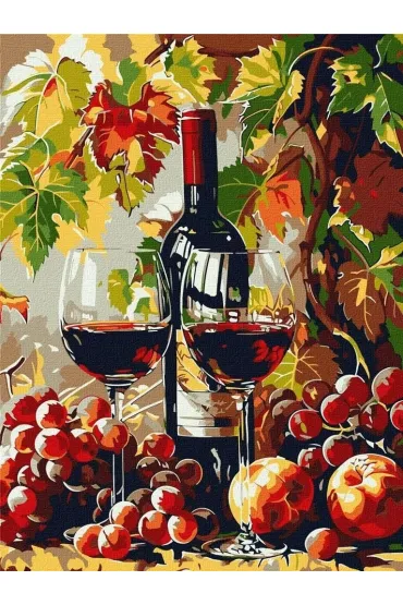 Ideyka Malowanie po numerach - Jesienne wino 30x40cm