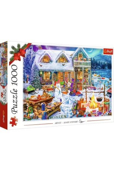 Puzzle 1000 el. XMAS Zimowy czas Trefl